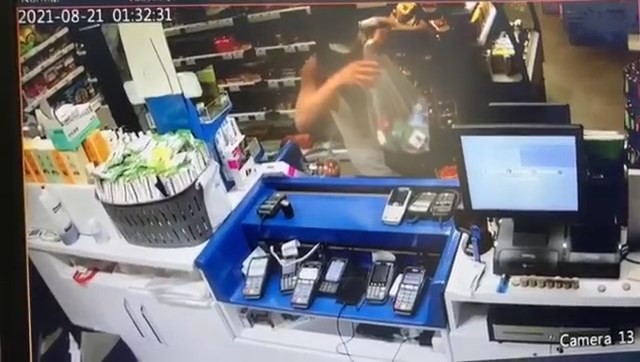 Bursa'da Benzin İstasyonundaki Hırsızlık Kameraya Yansıdı