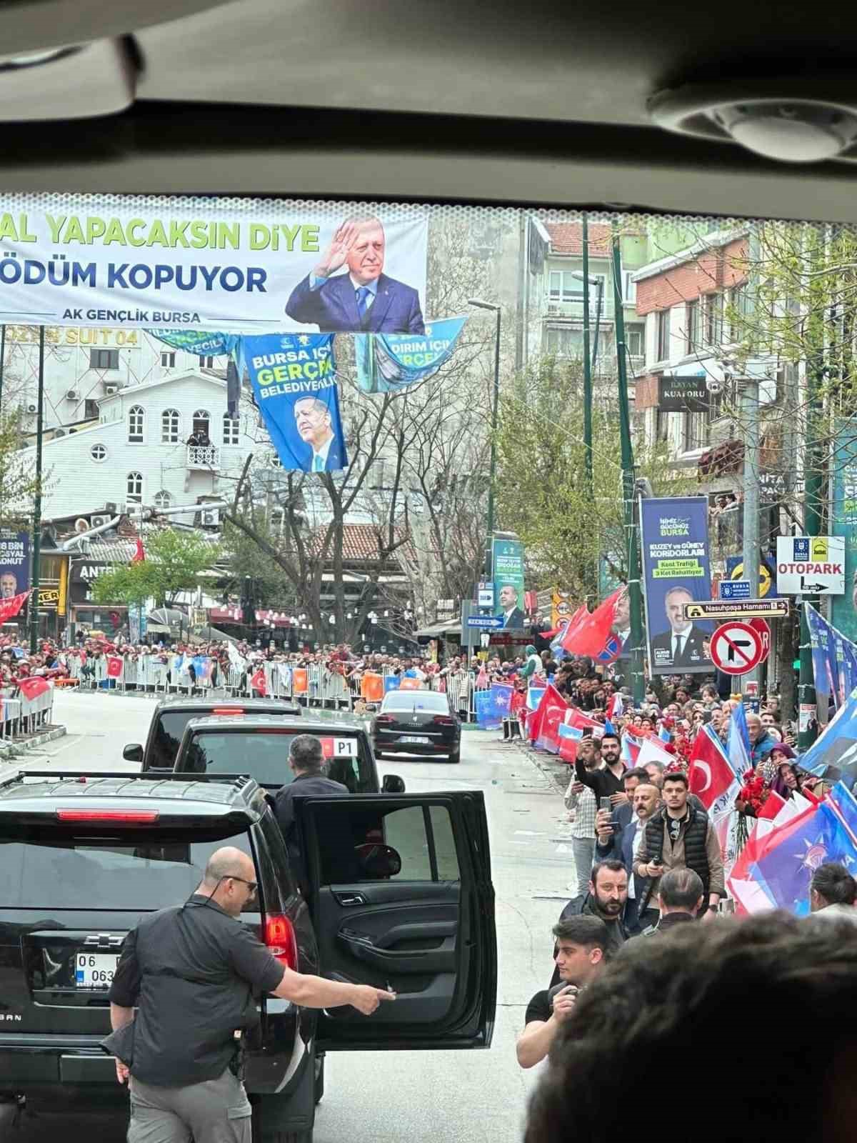 Recep Tayyip Erdoğana Bursa Morali