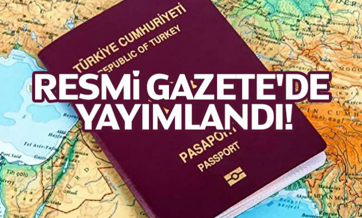 Resmi Gazete'de yayımlandı!