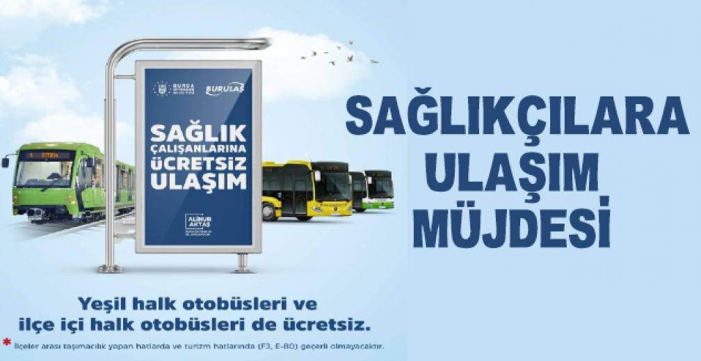 Sağlıkçılara Bayram Sonuna Kadar Ulaşım Ücretsiz