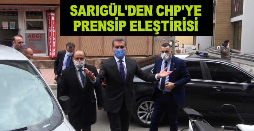 Sarıgül'den CHP'ye 'prensip' Eleştirisi