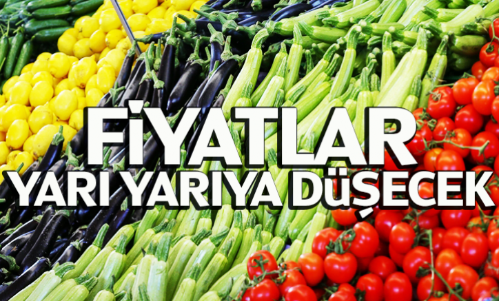 Sebze ve meyve fiyatları yarı yarıya düşecek