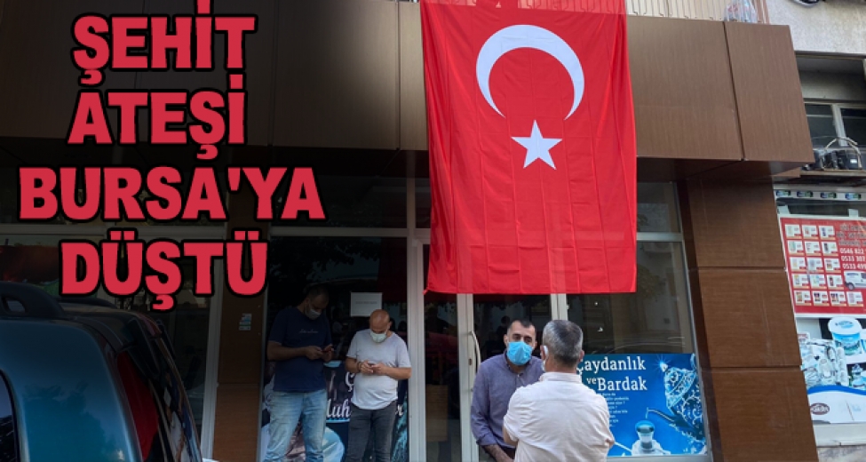 Şehit Ateşi Bursa'ya Düştü