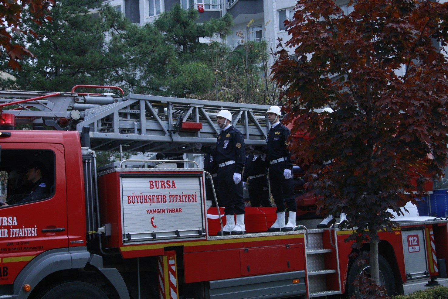 Şehit İtfaiyeciye Son Görev