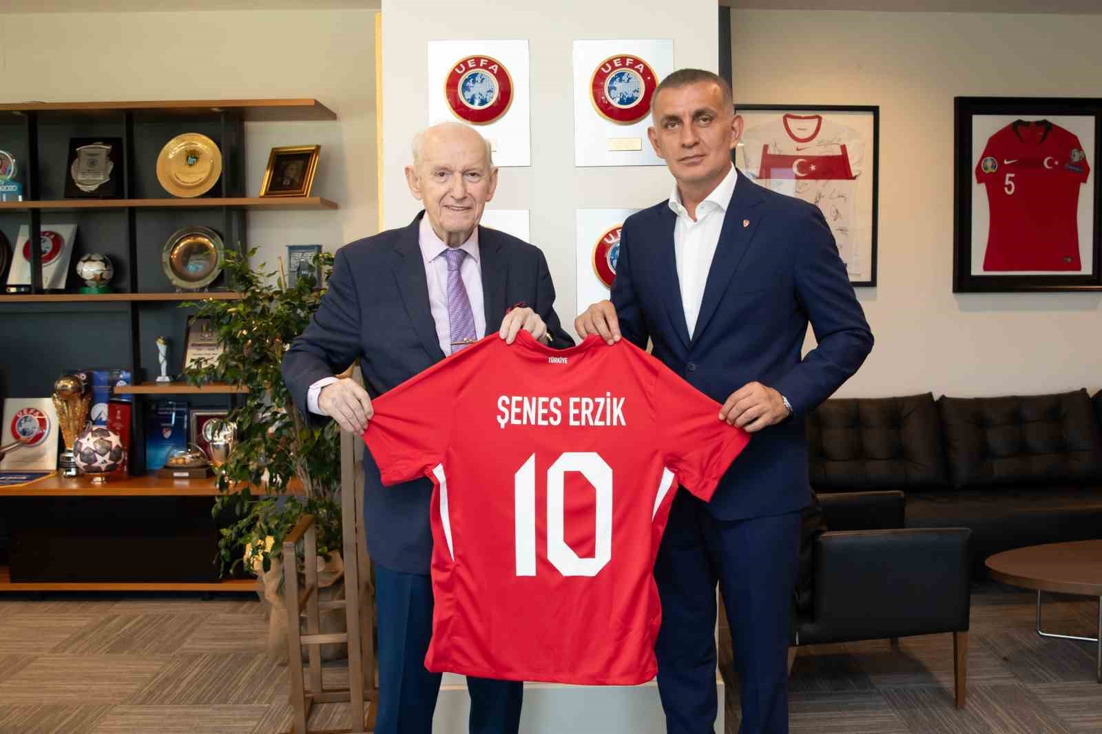 Şenes Erzikten Tff Başkanı Hacıosmanoğluna Ziyaret