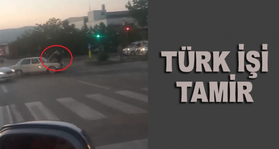 Seyir Halindeki Otomobilde Türk İşi Tamir