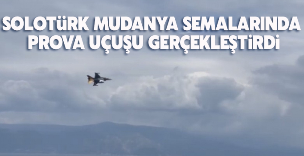 Solotürk Mudanya Semalarında Prova Uçuşu Gerçekleştirdi