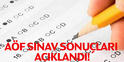 AÖF sınav sonuçları açıklandı!