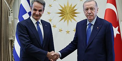 Cumhurbaşkanı Erdoğan, Yunan Başbakanı Miçotakis bir araya geldi