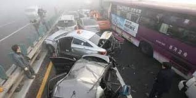 Güney Kore’nin başkentinde zincirleme kaza: 17 yaralı