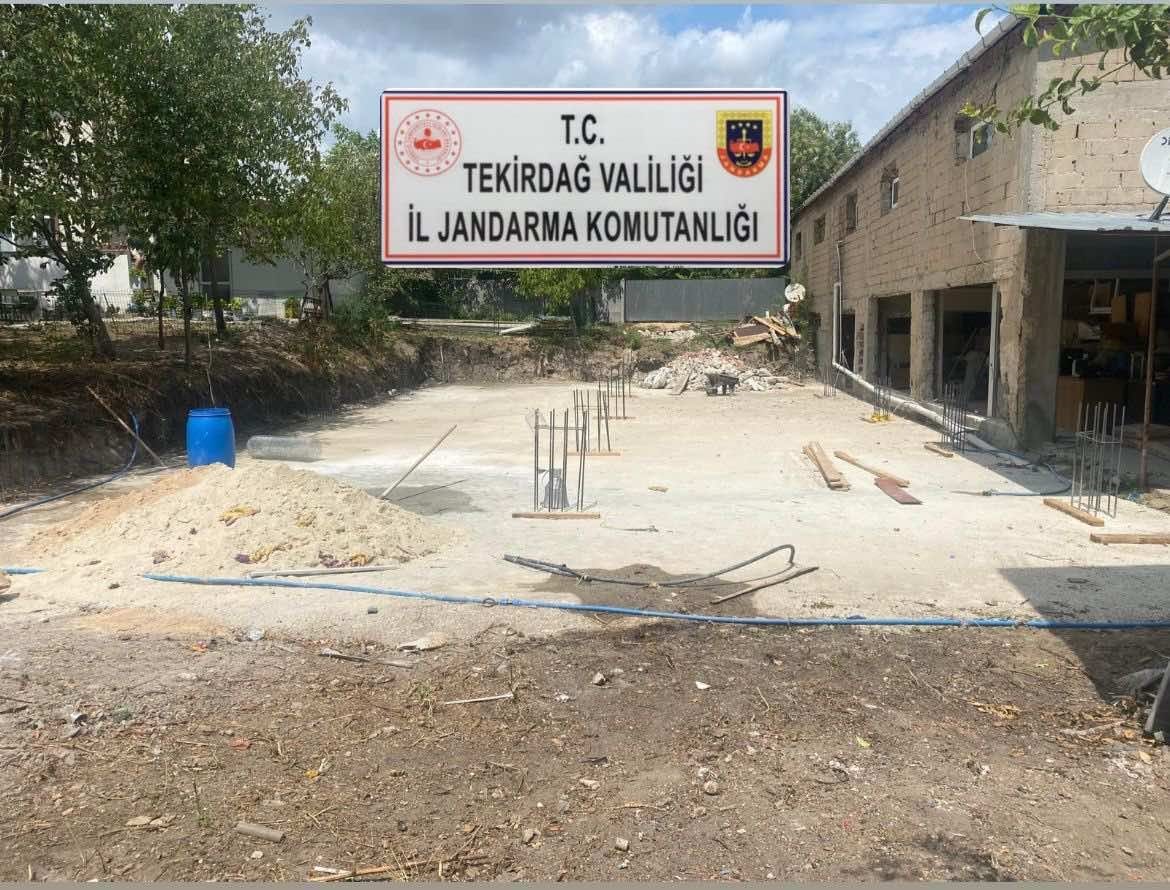Tekirdağda Kaçak Kazı Operasyonları