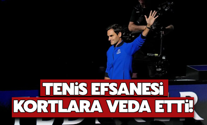 Tenisin efsane ismi Roger Federer kortlara veda etti