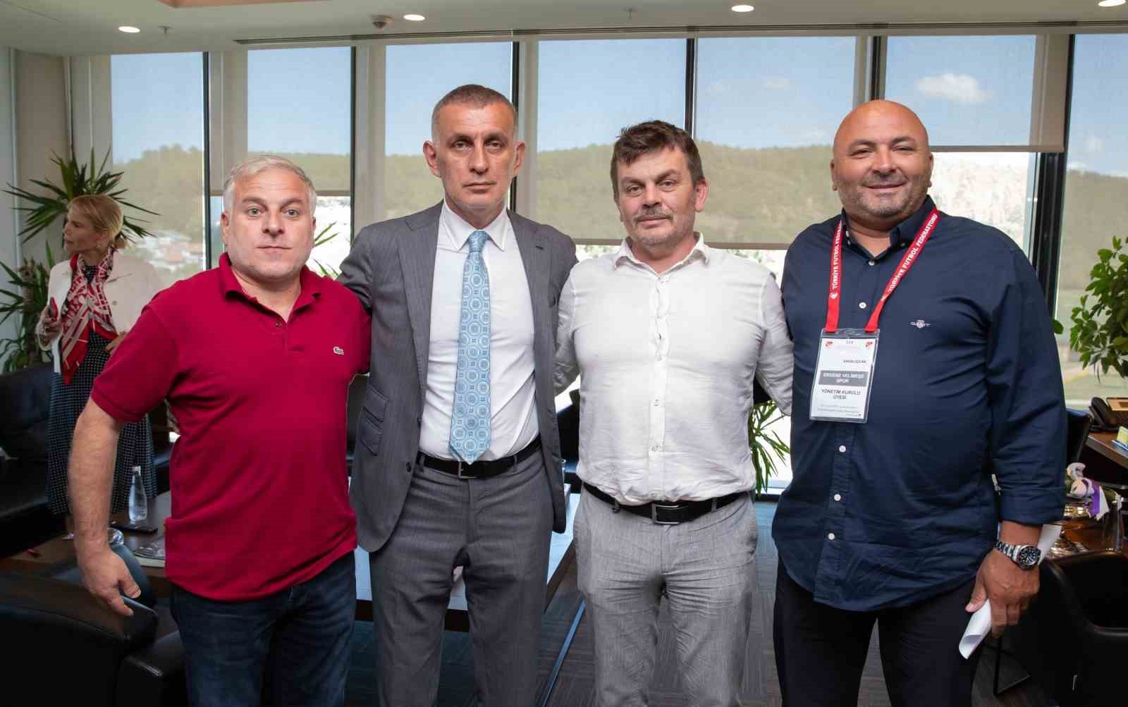 Tff 2. Ve 3. Lig Kulüp Başkanlarından Tff Başkanı Hacıosmanoğluna Ziyaret