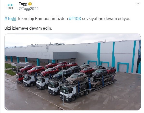 Togg Sevkiyatları Başladı
