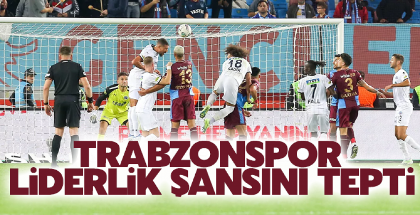 Trabzonspor liderlik şansını tepti!