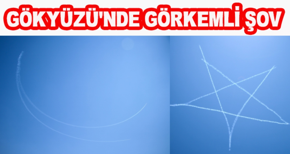 Türk Yıldızları Gökyüzüne Hilâl ve Yıldız Çizdi