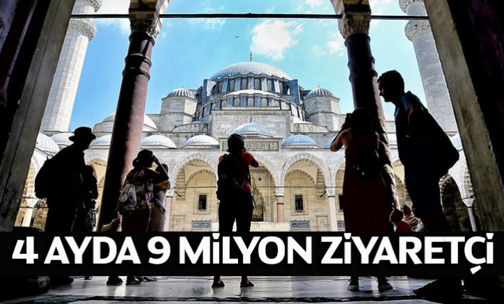 Türkiye, ilk 4 ayda yaklaşık 9 milyon ziyaretçi ağırladı