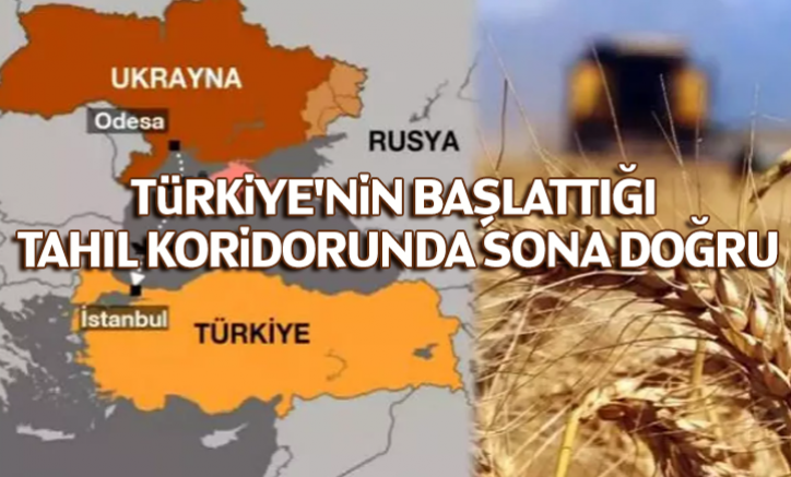 Türkiye'nin başlattığı tahıl koridorunda sona doğru