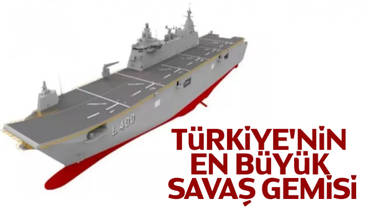 Türkiye'nin en büyük savaş gemisi için geri sayım