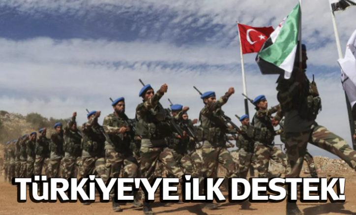 Türkiye'ye ilk destek!