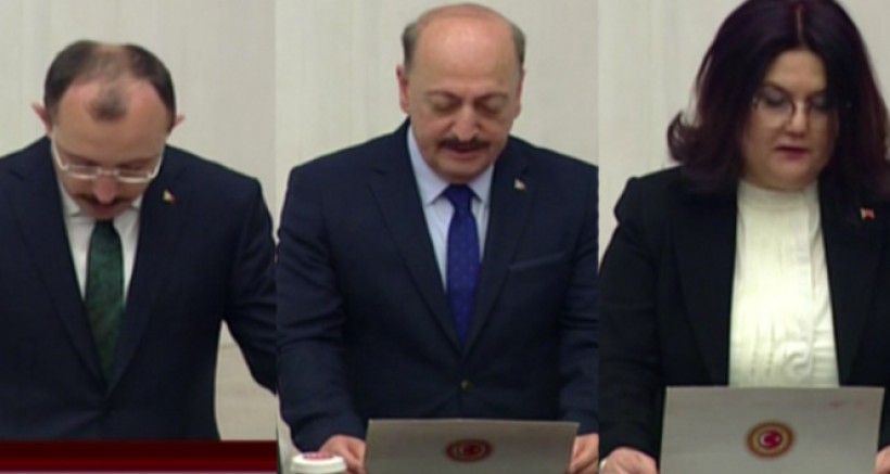 Üç yeni Bakan TBMM'de Yemin Ettiler