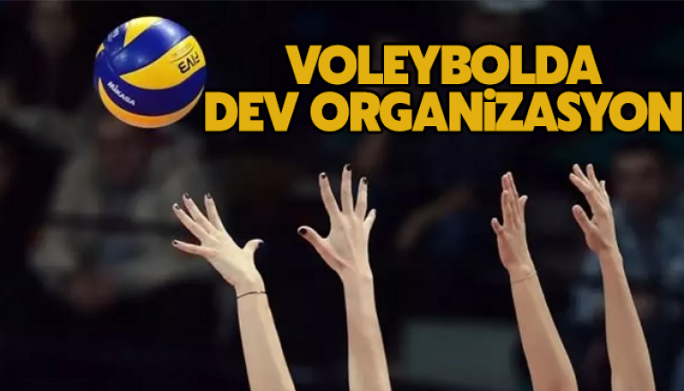 Voleybolda dev organizasyon!