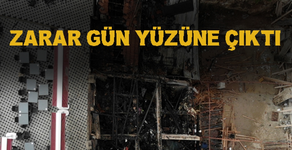 Yanan Antika Dükkanındaki Zarar Gündüz Ortaya Çıktı