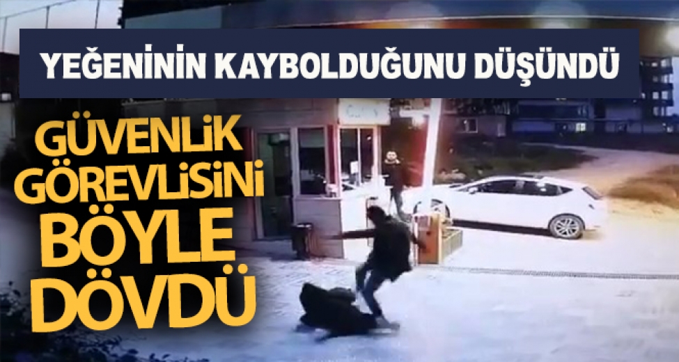 Yeğeninin Kaybolduğu Gerekçesiyle Site Güvenliğini Dövdü