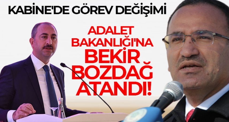 Yeni Adalet Bakanı Bekir Bozdağ