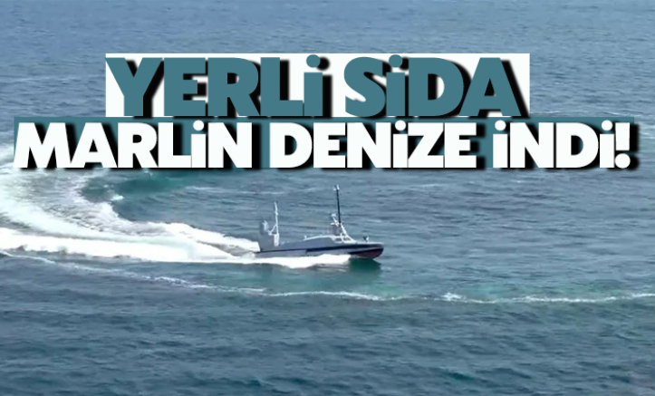 Yerli SİDA Marlin denize indi