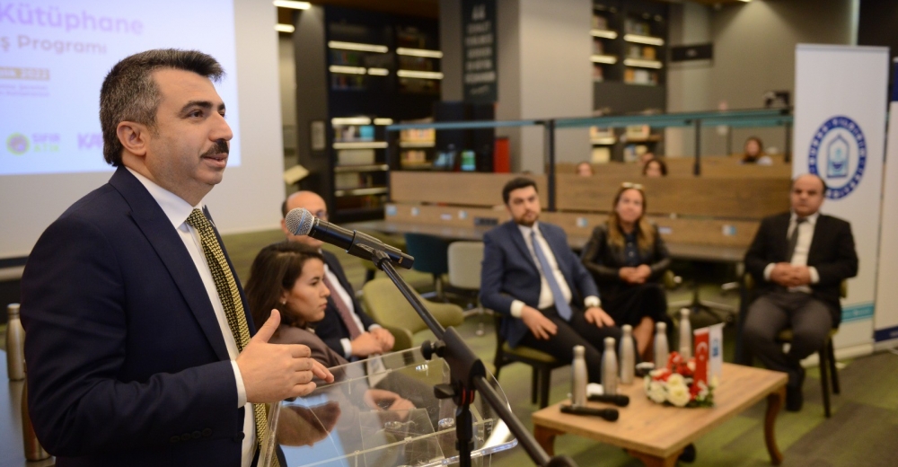 Yıldırım'da Kütüphaneye Su Ünitesi Koyularak Çelik Termos Dağıtıldı