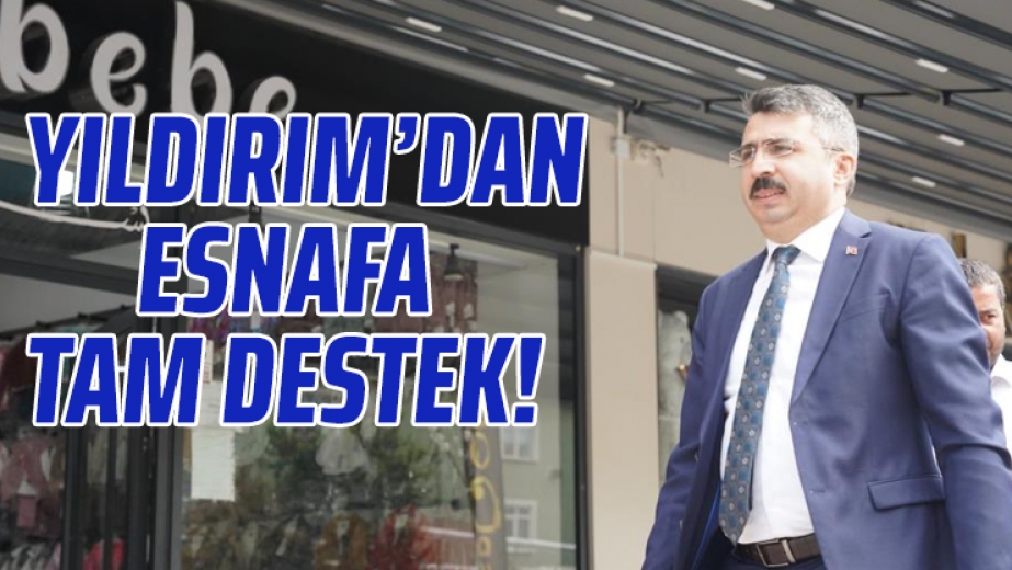 Yıldırımdan Vişne Caddesi Esnafına Tam Destek