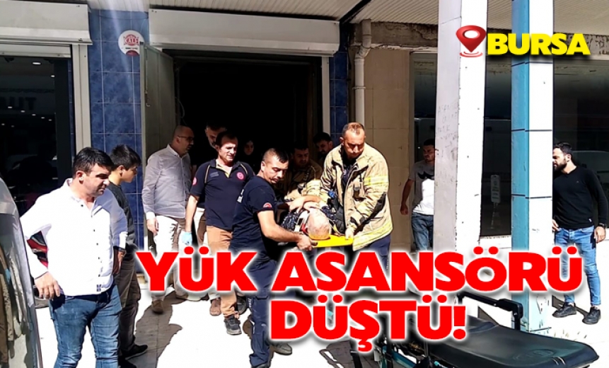 Yük Asansörü Düştü; 1 Ağır Yaralı