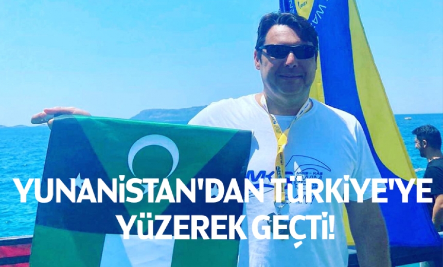 Yunanistan'dan Türkiye'ye Yüzerek Geçti
