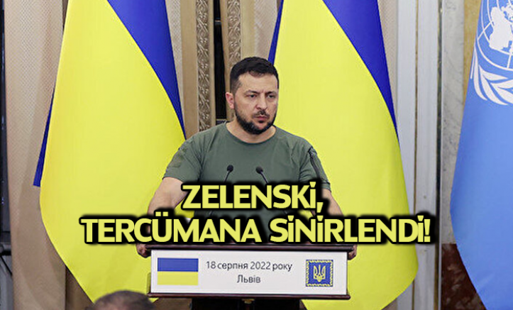 Zelenski, Tercümana Sinirlenip Kendi Cümlelerini Çevirdi!